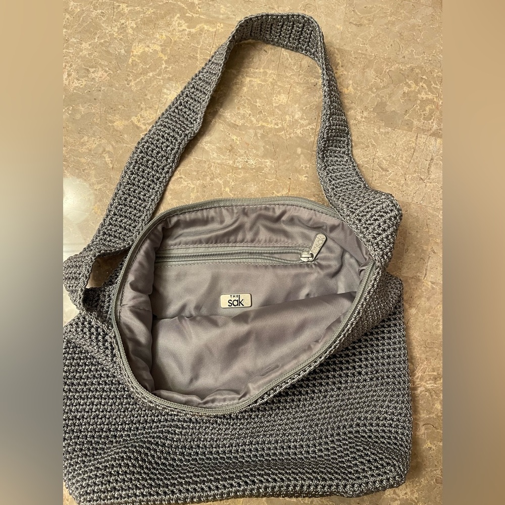 The Sak grey knit Purse